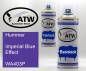 Preview: Hummer, Imperial Blue Effect, WA403P: 400ml Sprühdose + 400ml Klarlack - Set, von ATW Autoteile West.